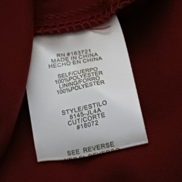 City Studio Juniors Emma Mesh Padded Bust Evening Dress in Merlot Red, Size 3 - Picture 11 of 13